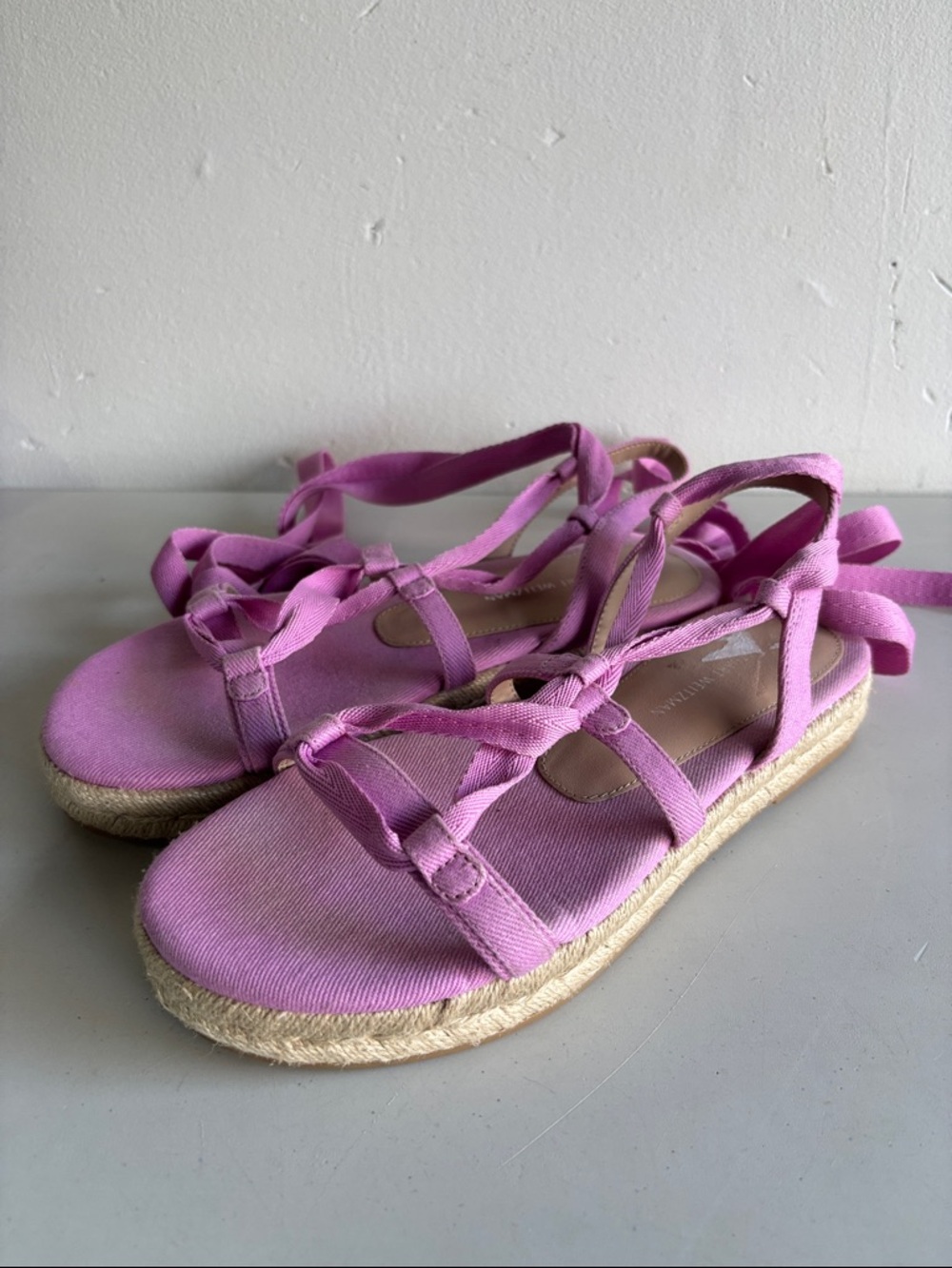 Stuart Weitzman Altdup Canvas Edpadrille in Pink 7.5 - Picture 5 of 6